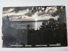 Vintage RPPC Moonlight Scene Northern Wisconsin unposted picture