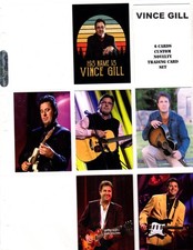 VINCE GILL    CUSTOM   NOVELTY TRADING CARD 6 CARDS   SET picture