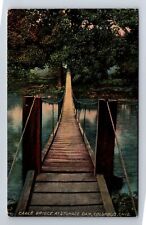 Columbus OH-Ohio, Cable Bridge At Storage Dam, Antique, Vintage Postcard picture
