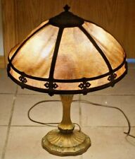 Antique 1920s Arts & Crafts Table Lamp UNUSUAL Shade - B & H - Miller - Handel picture