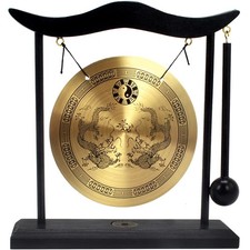 Zen Art Brass Feng Shui Desktop Gong H1303 picture