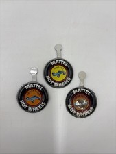 3 Vintage 1969 Mattel Hot Wheels Buttons picture