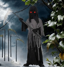 Brand New Youth Boys Lomesion Spooky Grim Reaper Halloween Costume Sz S picture