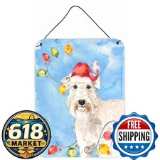Caroline's Treasures CK2499DS1216 Christmas Lights Wheaten Terrier Metal Sign picture