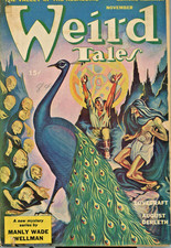 WEIRD TALES PULP 11/43, VOL 37 #2, RAY BRADBURY STORY, & HP LOVECRAFT picture
