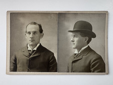 Antique Mugshot Photo 1899 Pick-Pocket Dapper Criminal  Scranton PA picture