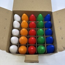 25 NEW Ceramic C9 Replacement Christmas Lights Blue/Green/Red/Orange/White picture