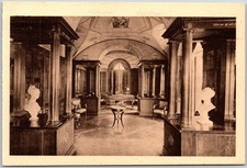 Library Interior Rueil-malmaison France C.1910s Sepia Unposted Postcard picture