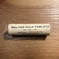 WWII-World War 2 Era Malted Milk Tablets From A USCG Military Lifeboat Ration picture