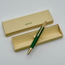 Rolex Emerald Executive Gold Hex Ballpoint Pen AD VIP Gift picture