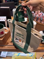 Starbucks Korea Exclusive 2026 Peanuts Snoopy Pumpkin Tote Bag Limited Edition picture