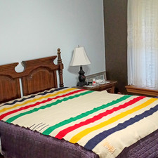 Vintg Hudson Bay Wool Blanket/England 61 X 82  3.5 Point  excellent Condition picture