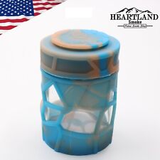 Alien Ape LARGE SKY Glass Silicone Herb Stash Jar Smell Scent Proof Storage picture