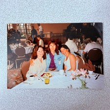 Three Women 1990s Snapshot Photograph Social Event Group Portrait picture