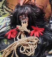MUSEUM QUALITY SHRUNKEN HEAD REPLICA, AMBIGUOUS, JIVARO, CEREMONIAL TSANTSA  picture