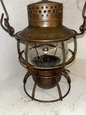 ANTIQUE L & N Louisville Nashville Dressel Railway Lamp Signal Co LANTERN Signed picture