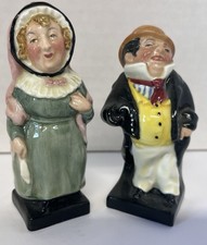 Royal Doulton Mrs Bardell and Captain Cutter Figurines Limited Edition Set of 2 picture
