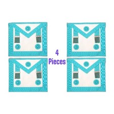 Regalia Craft Master Mason Apron MM Apron Genuine Leather 4 Piece picture