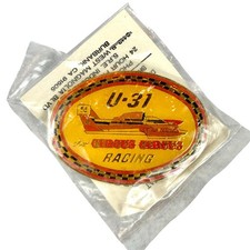 Vtg Boat Racing Pin U-31 Miss Circus Circus 1990 Collectible NEW/SEALED picture