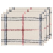 Now Designs Danica Heirloom Set of 4 Manon Vintage French Placemats, Blue picture