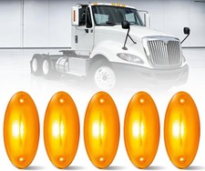 5PCS Cab Marker Lights LED Roof Lamps Amber Lens Assembly Fit for International picture