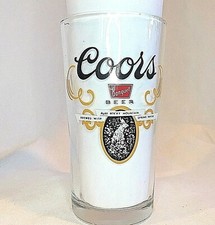 COORS Banquet Straight Sided 10 Ounce Beer Glass 5.25