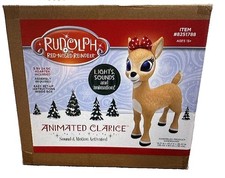 Rudolph the Red-Nosed Reindeer 3-ft Clarice Animatronic Outdoor Christmas Decora picture