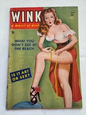 December 1949 Wink Men's Magazine w/ Pinup Girl by Peter Driben picture