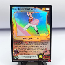 Score 2003 Dragon Ball Z Energy Combat Majin Buu #77 Red Repeating Flares Holo picture