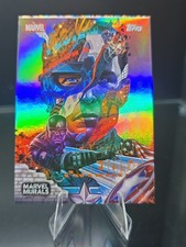2026 Topps Neon Marvel #MU-4 Captain America Marvel Murals (Tristan Eaton) picture