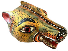VINTAGE MEXICAN DECORATIVE TIGRE / JAGUAR MASK picture