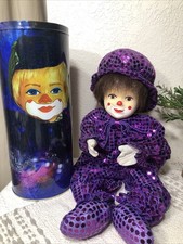 Lucy’s Clown Purple in a Tin Can Doll -read picture