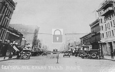 Central Avenue Street View Great Falls Montana MT - Reprint picture