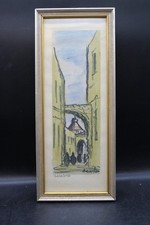 Signed Original Watercolor by Israeli Artist Josef Benskin Nazareth picture