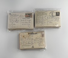 50 Used Postcards Lot - Posted Vintage Antique Chrome Midcentury Correspondence picture