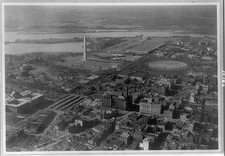 Photo:Washington DC Potomac River Washington Monument Aerial View 1920s picture