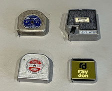 (4)  Vtge Pocket Tape Rules-Lufkin Mezurall,  Lufkin W7212,  Whie Chief,  Barlow picture