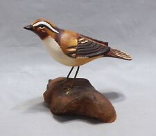 Creations by Cranford Wren Bird Figurine on Wood Base picture