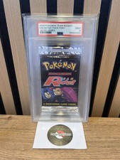 PSA 9 Team Rocket Booster Pack 2000 Jessie/James Artwork - MINT Thick Font picture