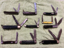 Vintage Lot Pocket Knife Camillis Barlow Klein Sabre Old Cutter Knives Lot of 10 picture