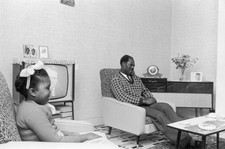 West Indian family at home in Birmingham Historic Old Photo picture