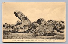 C.1910 CITY OF ROCK, SILVER CITY, NM, ART SHOP, ROCK FORMATION Postcard P26 picture