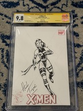 Herb Trimpe CGC Sketch Original Art 9.8 Psylocke picture