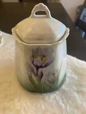 Vintage Altenburg China Tulip Floral Design Biscuit Jar picture