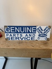 FORD genuine parts  small Enamel advert Sign Automobilia  /man cave / garage  picture