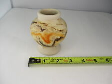 NEMADJI Pottery USA Small Vase, Brown Sand Color, Colorful, 3-1/2