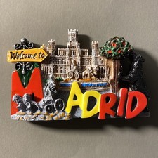 Spain Madrid Tourist Travel Gift Souvenir 3D Resin Refrigerator Fridge Magnet picture
