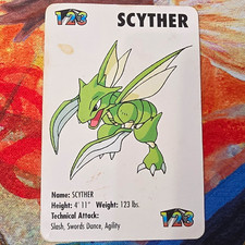 Scyther Pokémon Trading Card 123 (1998) English Applause Damaged picture