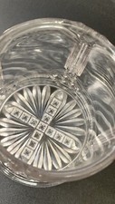 EAPG GLASS 1880s Early American Pressed Vase Celery Dish Jar PURPLE TINT picture