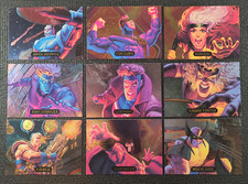 1994 Marvel Masterpieces - POWER BLAST - Complete Set of 9 picture